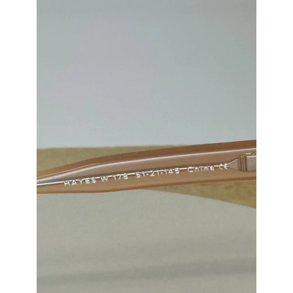 Warby Parker Hayes W 178 Eyeglasses Tea Rose Champagne Round Frames 51-21-145